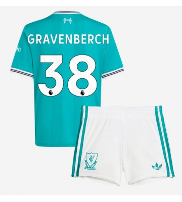 Liverpool Ryan Gravenberch #38 Replica Third Stadium Kit for Kids 2025-26 Short Sleeve (+ pants)